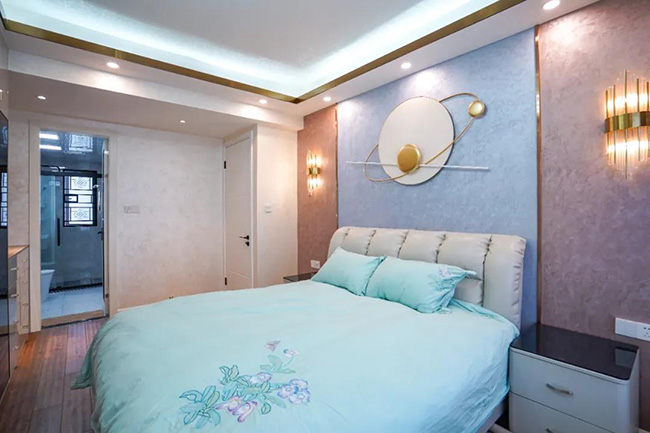 99㎡四居室，流行定制家具+靈動配色，打造不同生活體驗